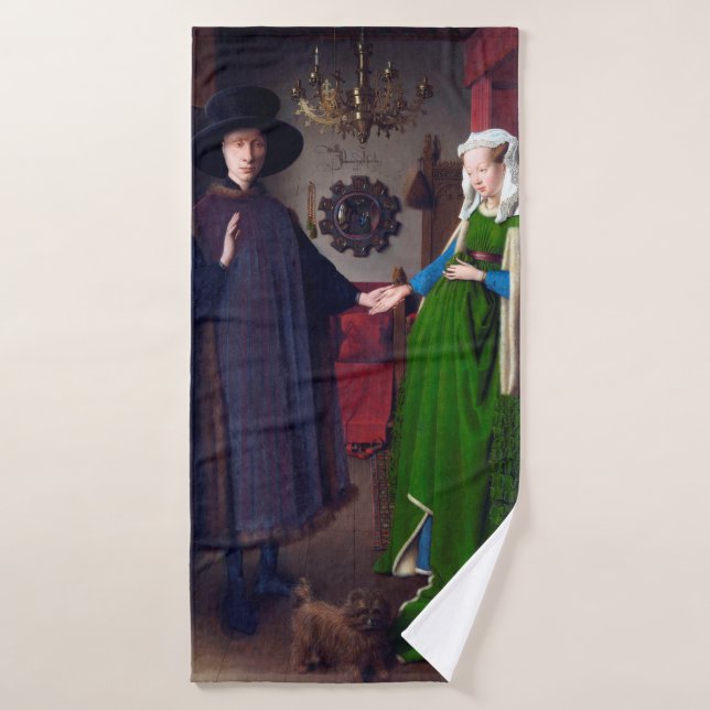 The Arnolfini Portrait, Jan van Eyck Bath Towel (Bath Towel)