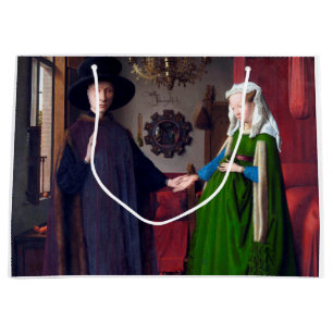 The Arnolfini Portrait, Jan van Eyck Large Gift Bag