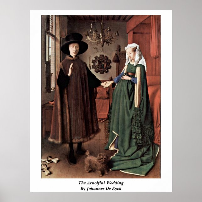 The Arnolfini Wedding By Johannes De Eyck Poster (Front)