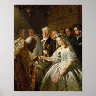 The Arranged Marriage, 1862 Poster