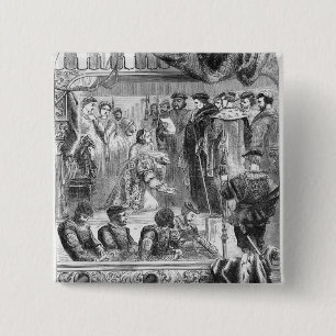The Arrest of Anne Boleyn 15 Cm Square Badge