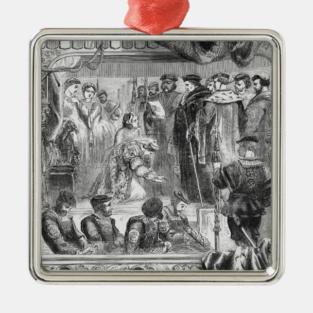 The Arrest of Anne Boleyn Metal Tree Decoration (Front)