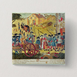 The Arrest of Louis Dominique Cartouche 15 Cm Square Badge