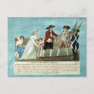 The Arrest of Louis XVI and his family Postcard