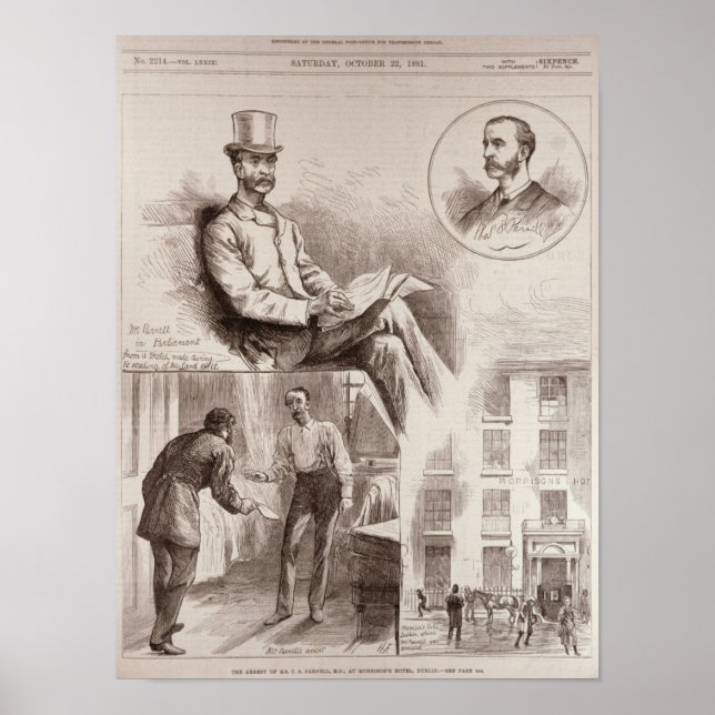 The Arrest of Mr. C.S. Parnell, MP Poster (Front)