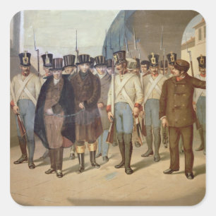 The Arrest of the Carbonari Square Sticker