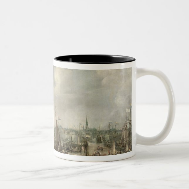 The Arrival of Fredrick V at Vlissingen in 1613 (o Two-Tone Coffee Mug (Right)