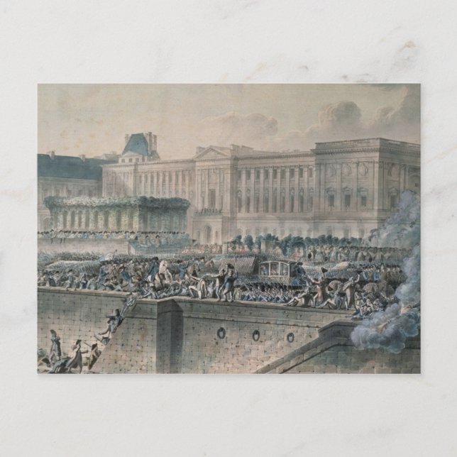 The Arrival of Louis XVI  in Front of the Postcard (Front)