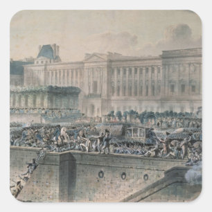 The Arrival of Louis XVI  in Front of the Square Sticker