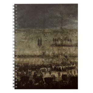 The Arrival of Princess Amelia of Saxony, in a Car Notebook