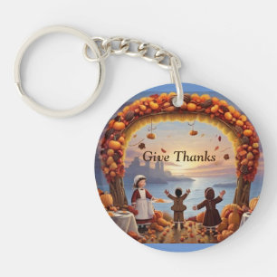 The Arrival of Thanksgiving Acrylic Keychain