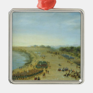 The Arrival of the Allied Army at Itapiru, Paragua Metal Tree Decoration