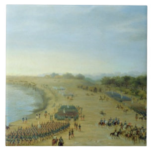 The Arrival of the Allied Army at Itapiru, Paragua Tile