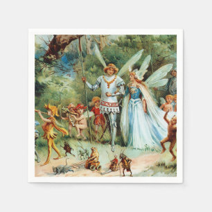 The Arrival of the King and Queen of Fairies Napkin