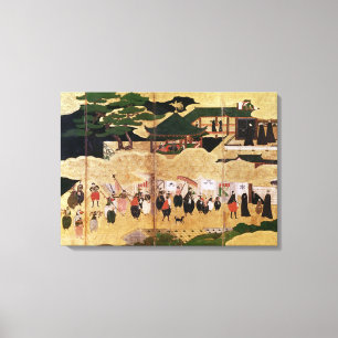 The Arrival of the Portuguese in Japan 2 Canvas Print