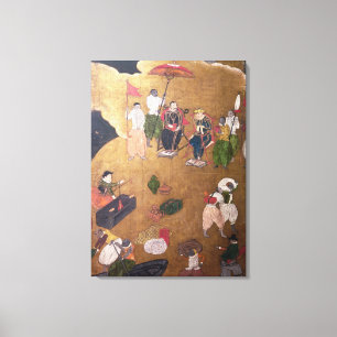 The Arrival of the Portuguese in Japan 3 Canvas Print