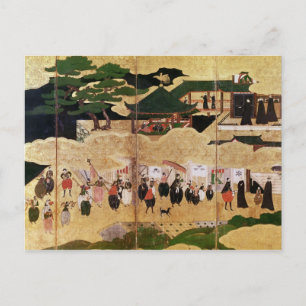 The Arrival of the Portuguese in Japan 3 Postcard