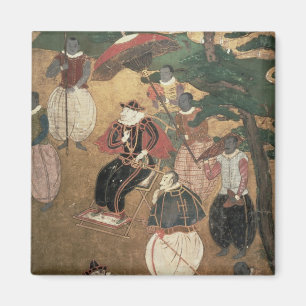 The Arrival of the Portuguese in Japan Magnet