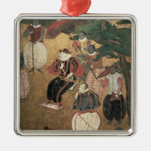 The Arrival of the Portuguese in Japan Metal Tree Decoration