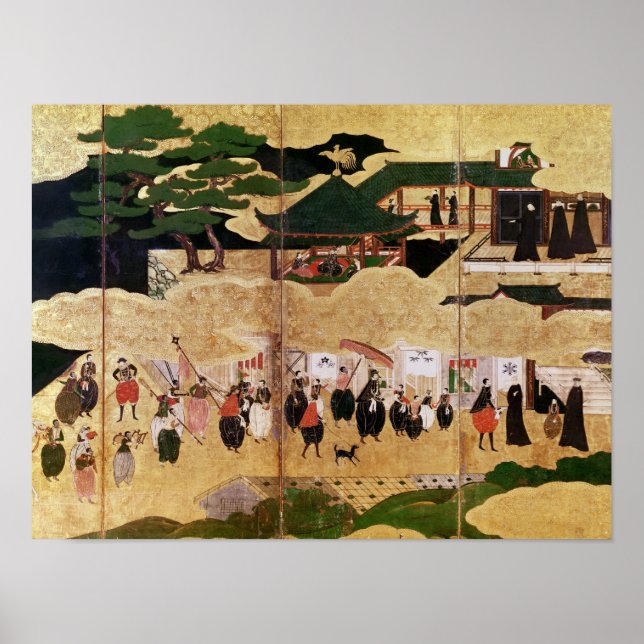 The Arrival of the Portuguese in Japan Poster (Front)