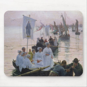 The Arrival of the Procession of St. Anne Mouse Mat