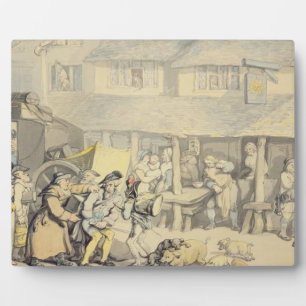 The Arrival of the Stage Coach at the Sun Inn, Bod Plaque
