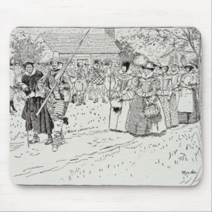 The Arrival of the Young Women at Jamestown Mouse Mat