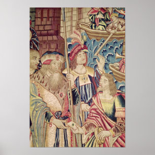 The Arrival of Vasco da Gama  in Calicut Poster