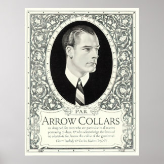 The Arrow Collar Man Vintage Fashion Ad Poster