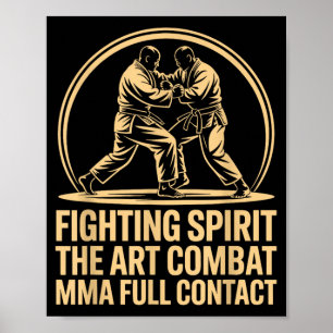 The Art Combat MMA Full Contact Karate Martial Art Poster