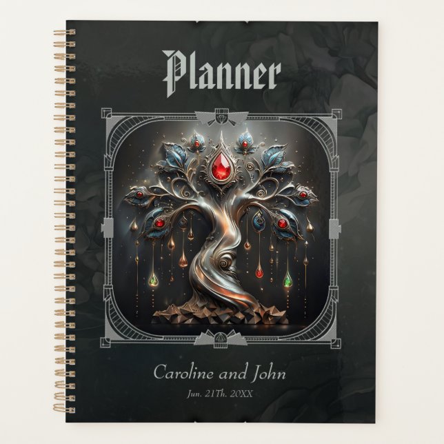  The Art Deco Tree of Life design.  Planner (Front)