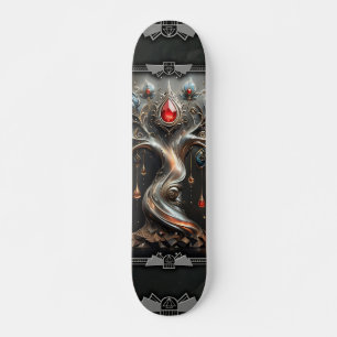  The Art Deco Tree of Life design.  Skateboard