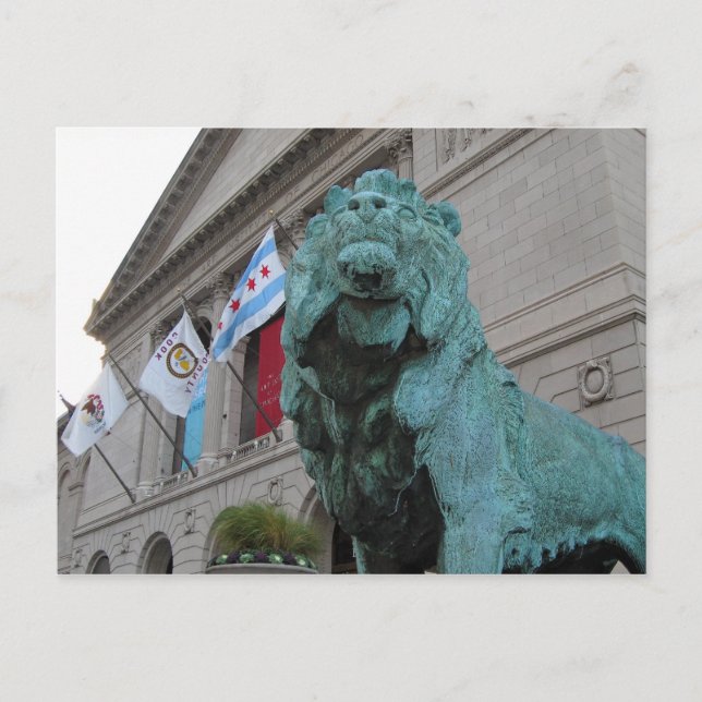 The Art Institute Lion Postcard (Front)