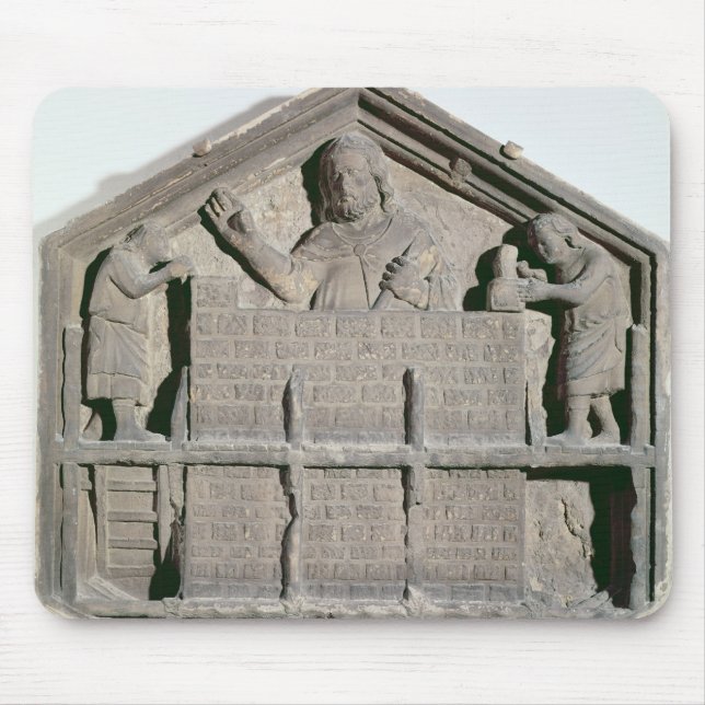 The Art of Building, hexagonal decorative relief Mouse Mat (Front)