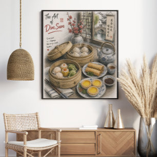 The Art of Dim Sum Traditional Chinese Tea Poster