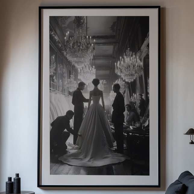 The Art of Elegance: A Classic Couture Fitting Poster (Creator Uploaded)