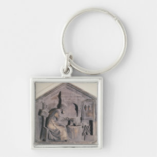 The Art of Forging, hexagonal decorative Key Ring