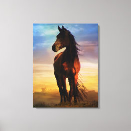 The Art Of Horse Canvas Fine Art Print