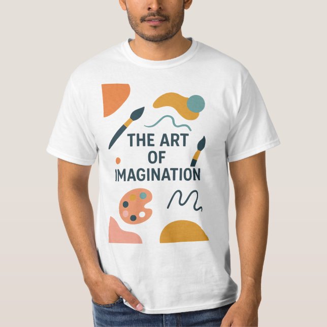 The Art of Imagination – Modern Abstract Artistic  T-Shirt (Front)