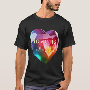 The Art of Love is Love: Colorful Heart T-Shirt