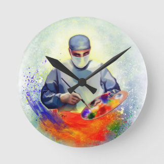 The Art of Medicine Round Clock