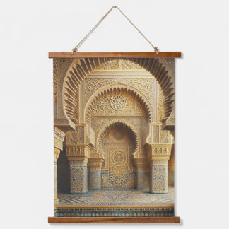The Art of Moroccan architecture Zellige -Wall Art Hanging Tapestry