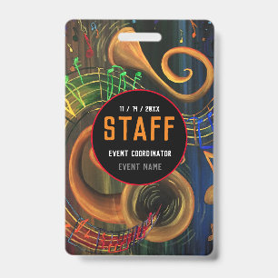 The ART of Music Staff Event Coordinator ID Badge