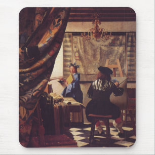 The Art of Painting by Johannes Vermeer Mouse Mat