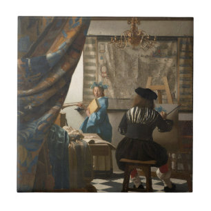 The Art of Painting by Johannes Vermeer  Tile