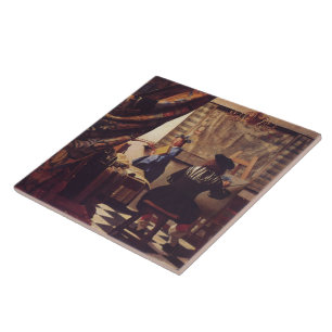The Art of Painting by Johannes Vermeer Tile