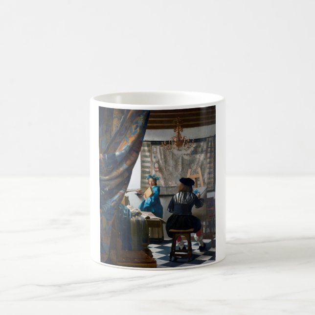 The Art of Painting, Johannes Vermeer, 1666-1667 Coffee Mug (Center)