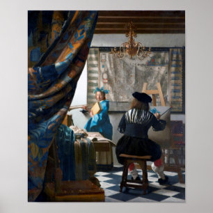 The Art of Painting, Johannes Vermeer, 1666-1667 Poster
