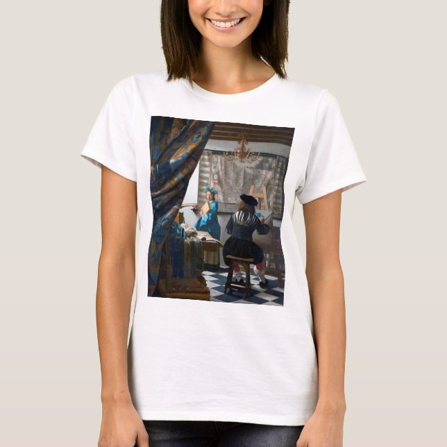 The Art of Painting, Johannes Vermeer, 1666-1667 T-Shirt (Front)