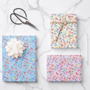 The Art of Painting Wrapping Paper Sheet